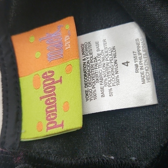 Penelope Mack Size 4 Girl's Party Dress Purple/Black Lined Overskirt Holidays - Picture 4 of 6